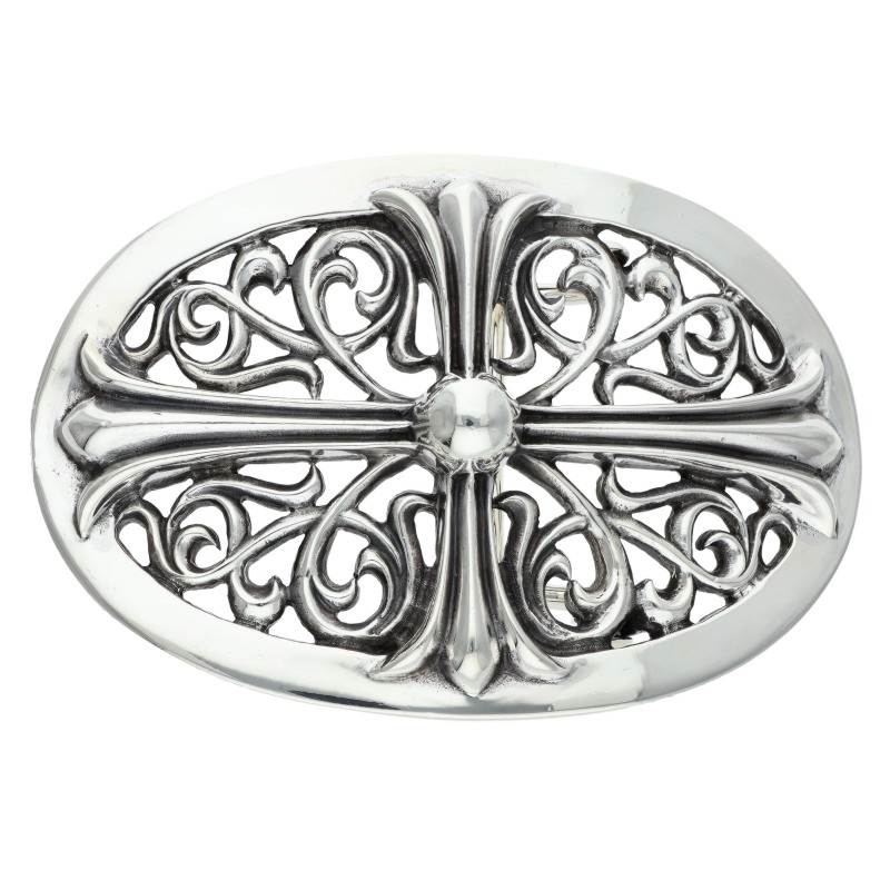 Chrome Hearts Sterling Silver Large Classic Cross Buckle