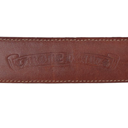 Chrome Hearts 1.5 STRAP Cemetery Cross Leather Belt Size 34