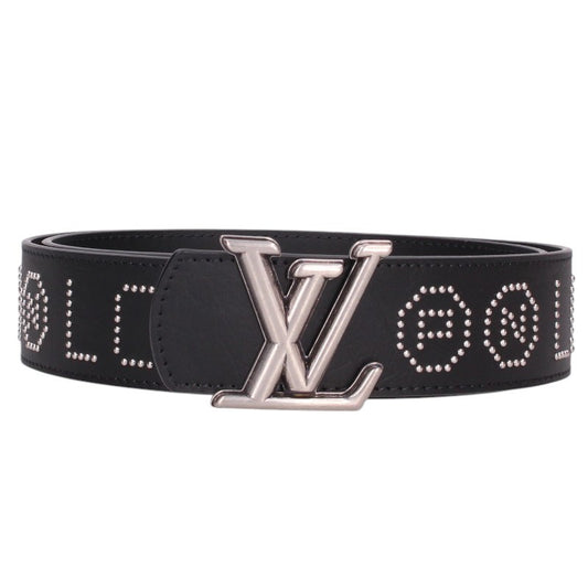 LOUISVUITTON LV Dimension Rockabilly Studs Belt B/S Size 90
