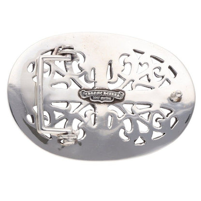 Chrome Hearts Sterling Silver Large Oval Cross Buckle