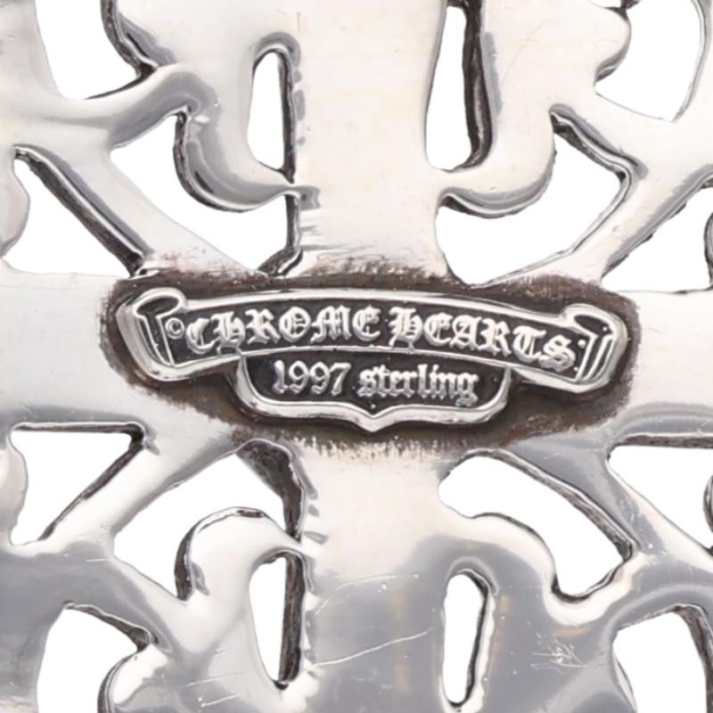 Chrome Hearts Sterling Silver Large Oval Cross Buckle