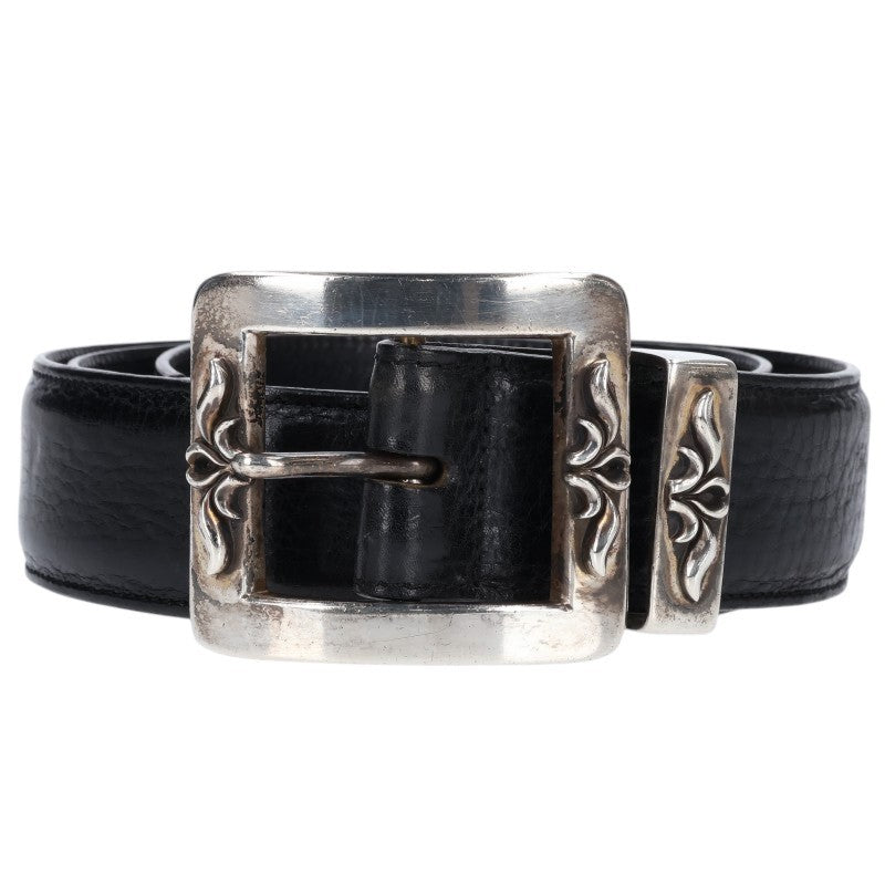 Chrome Hearts 3PC OTJ Leather Belt Black Size 36