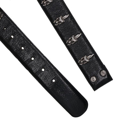 Chrome Hearts #5 Dagger Loaded Leather Belt Multi Size 34