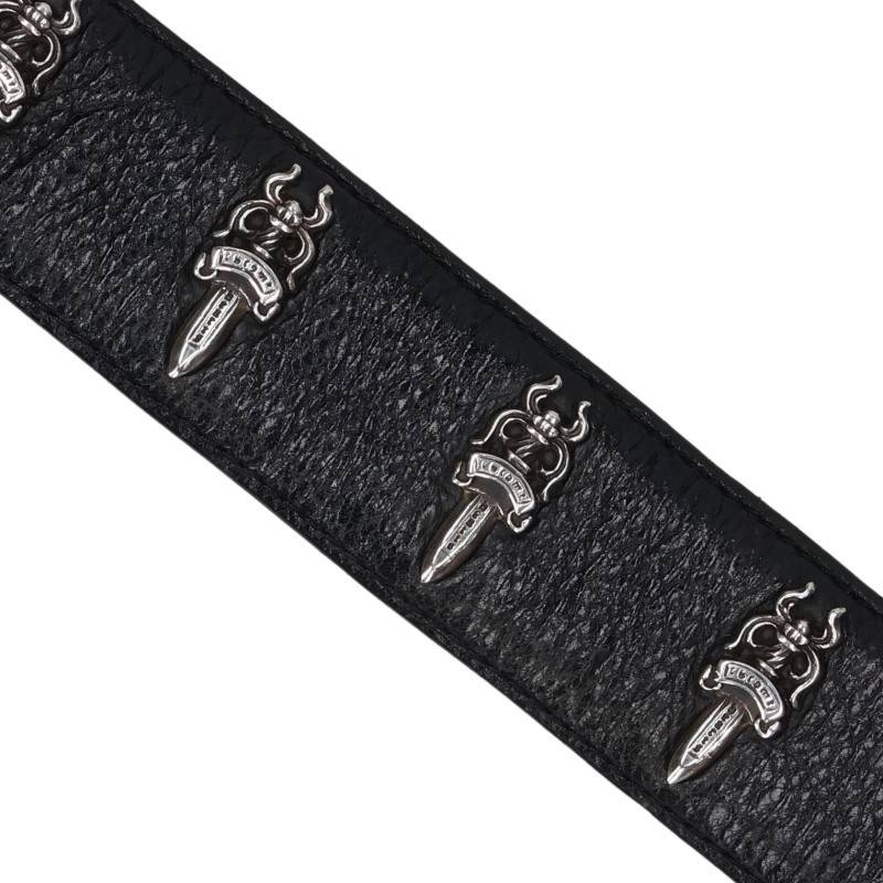 Chrome Hearts #5 Dagger Loaded Leather Belt Multi Size 34