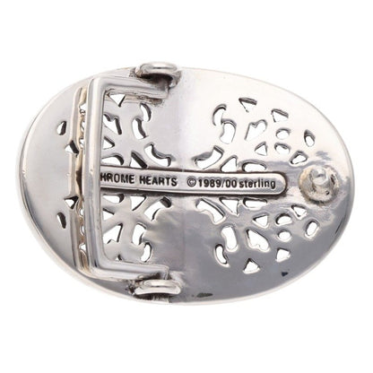 Chrome Hearts BUCKL OVAL CROSS1.5 Sterling Silver Buckle