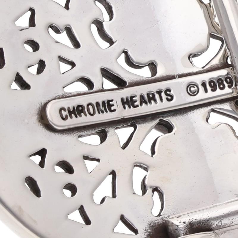 Chrome Hearts BUCKL OVAL CROSS1.5 Sterling Silver Buckle