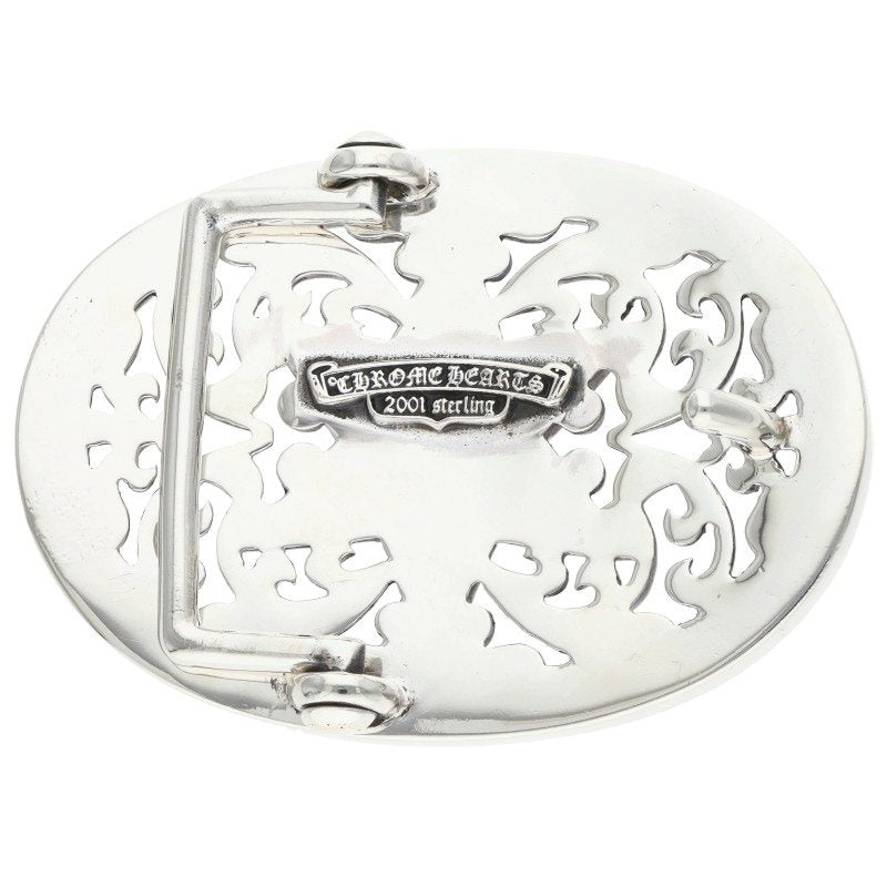 Chrome Hearts Classic Oval Star Sterling Silver Buckle