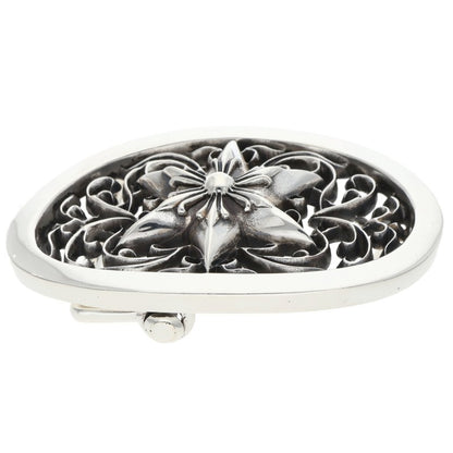 Chrome Hearts Classic Oval Star Sterling Silver Buckle