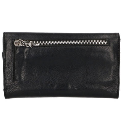 Chrome Hearts WAVE CROSS BALL Leather Wallet