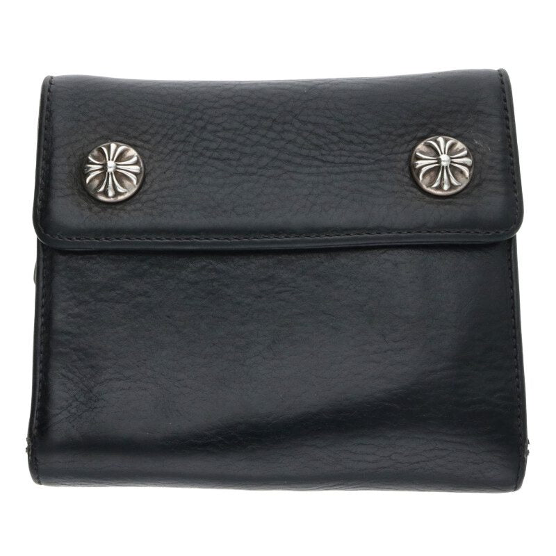Chrome Hearts BIG SPOON Cross Button Leather Size ONE SIZE