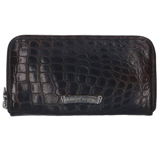 Chrome Hearts REC F ZIP Alligator Leather Size ONE Brown