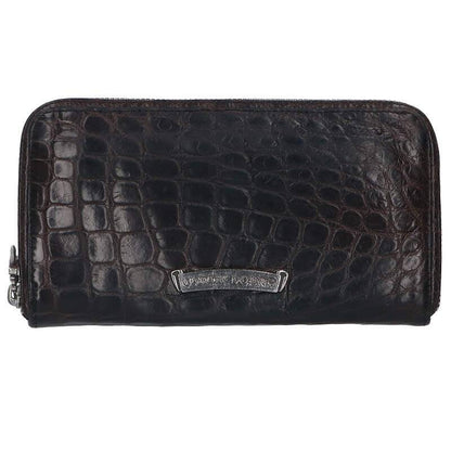 Chrome Hearts REC F ZIP Alligator Leather Size ONE Brown