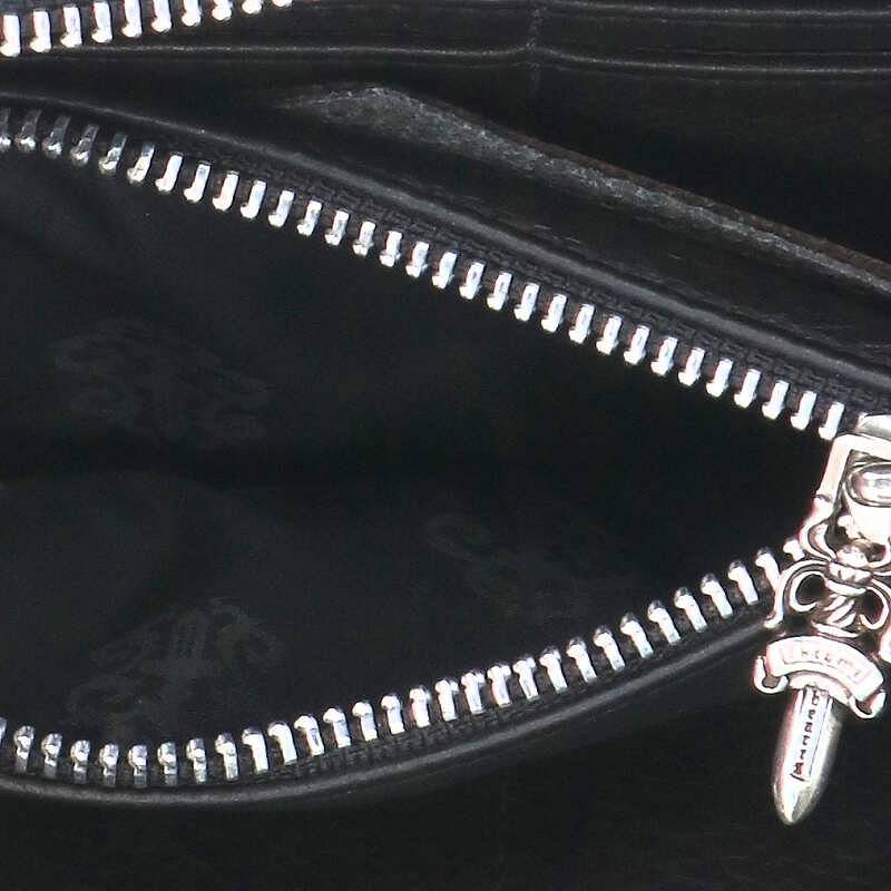 Chrome Hearts REC F ZIP Alligator Leather Size ONE Brown