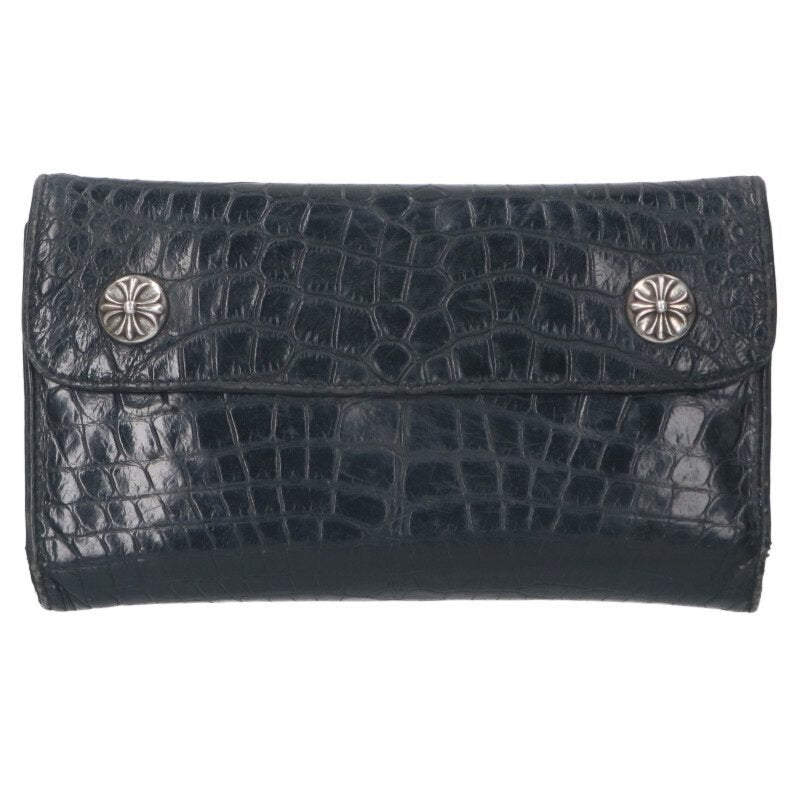 Chrome Hearts WAVE Alligator Cross Ball Wallet Size ONE SIZE