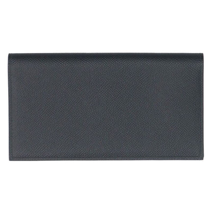HERMES Citizen Twill Veau Epsom Bi-Fold Black Size ONE SIZE