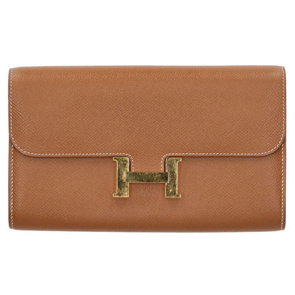 HERMES Constance To Go Epsom Brown/Gold Wallet Size ONE SIZE