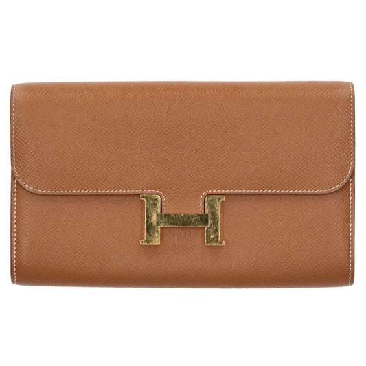 HERMES Constance To Go Epsom Brown/Gold Wallet Size ONE SIZE