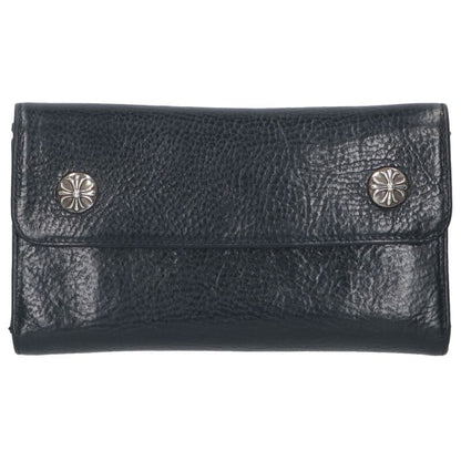 Chrome Hearts WAVE Cross Ball Leather Wallet Size ONE SIZE