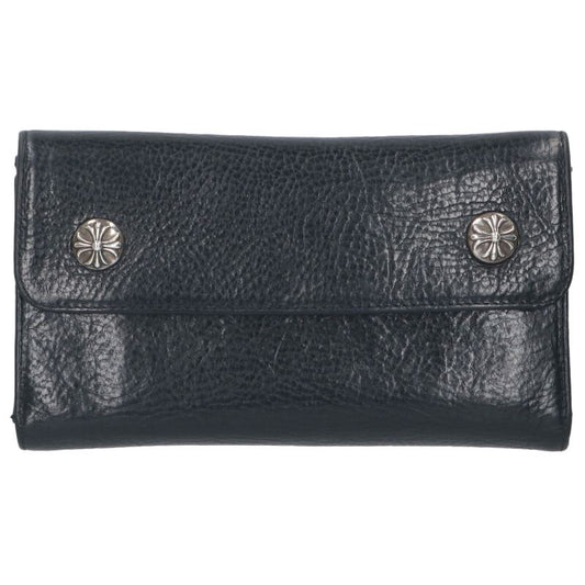 Chrome Hearts WAVE Cross Ball Leather Wallet Size ONE SIZE