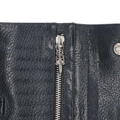 Chrome Hearts WAVE Cross Ball Leather Wallet Size ONE SIZE