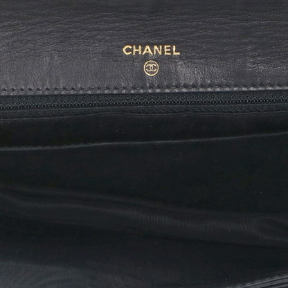 CHANEL Coco Mark Caviar Skin Chain Wallet Size ONE SIZE