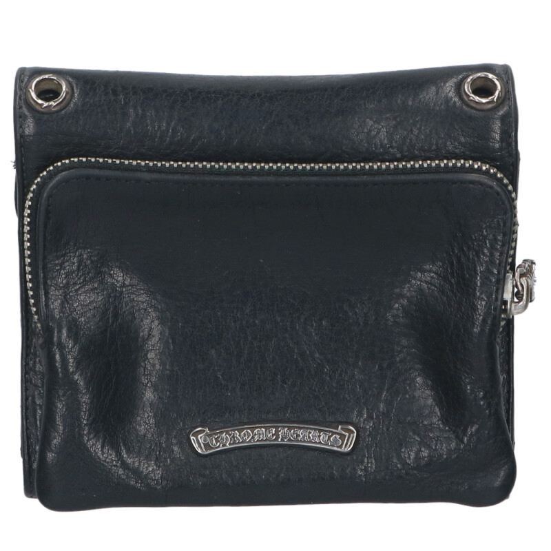 Chrome Hearts BIG SPOON Cross Button Leather Size ONE Multi