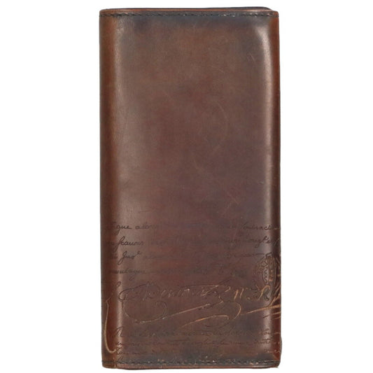 Berluti Calligraphy Leather Bi-Fold Long Size ONE SIZE