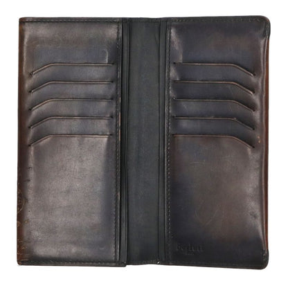 Berluti Calligraphy Leather Bi-Fold Long Size ONE SIZE