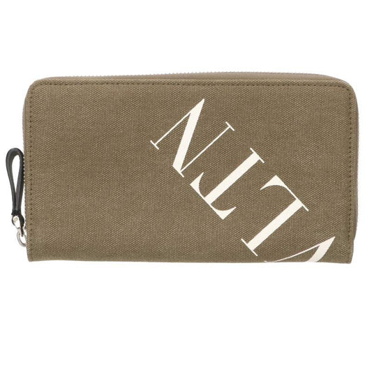 Valentino Garavani VLTN Logo Canvas Round Zip Size ONE SIZE