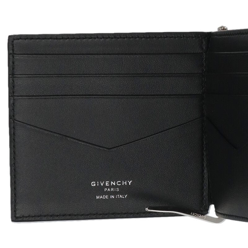 GIVENCHY Grained Leather Wallet w/ Clip F1K213 Size ONE SIZE