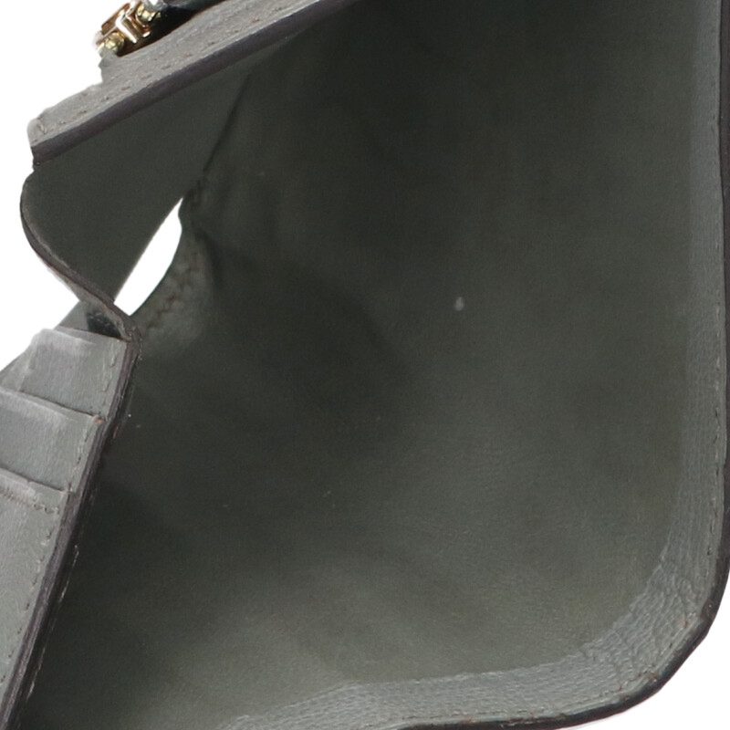 HERMES Béarn Compact Matte Alligator Gold HW Size ONE SIZE