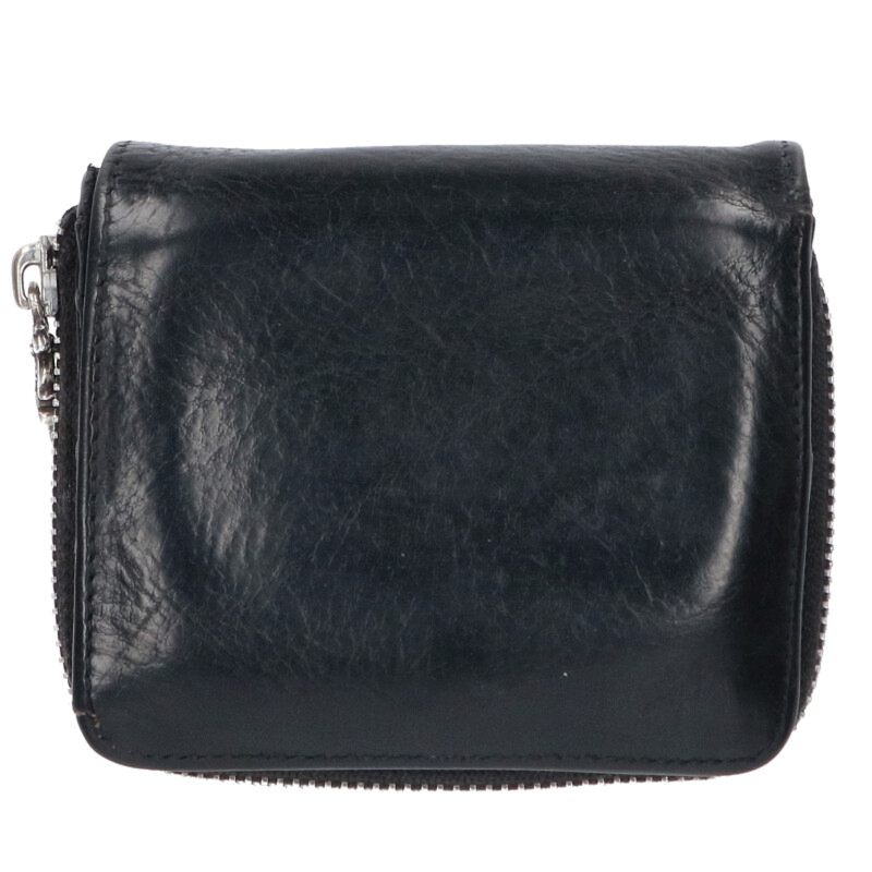 Chrome Hearts SQ ZIP BILL Round Zip Leather Size ONE SIZE