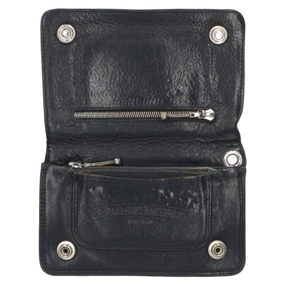 Chrome Hearts 2ZIP Cross Ball Button Leather Size ONE SIZE
