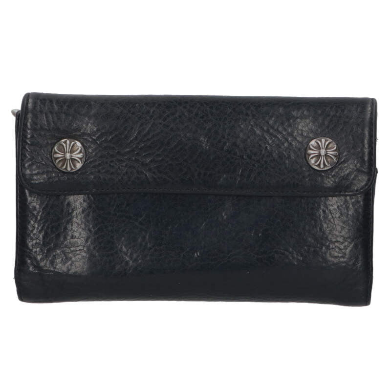 Chrome Hearts WAVE CROSS BALL Leather Wallet Size ONE Multi