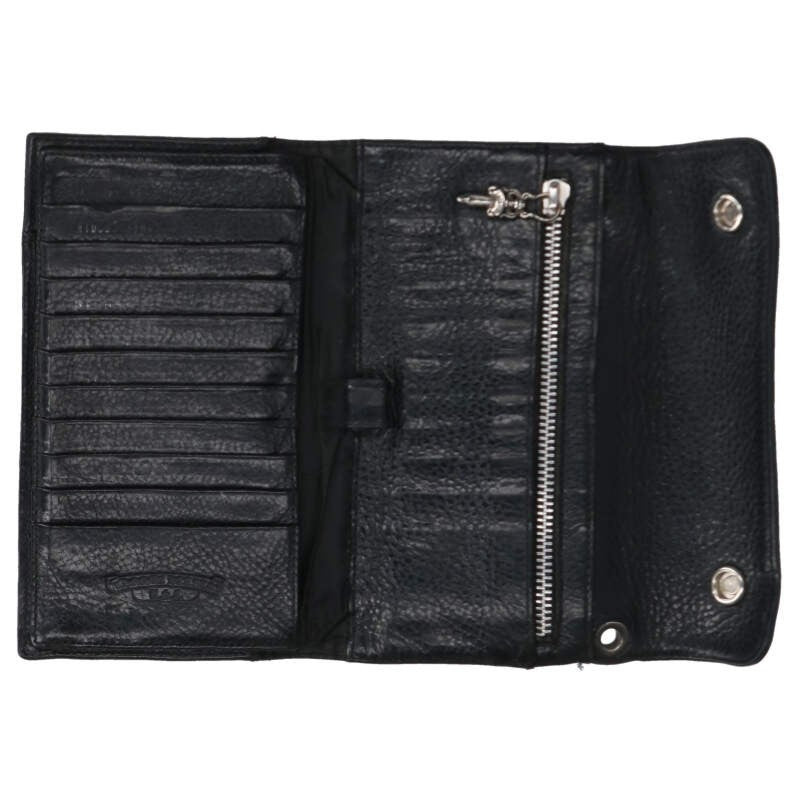 Chrome Hearts WAVE CROSS BALL Leather Wallet Size ONE Multi