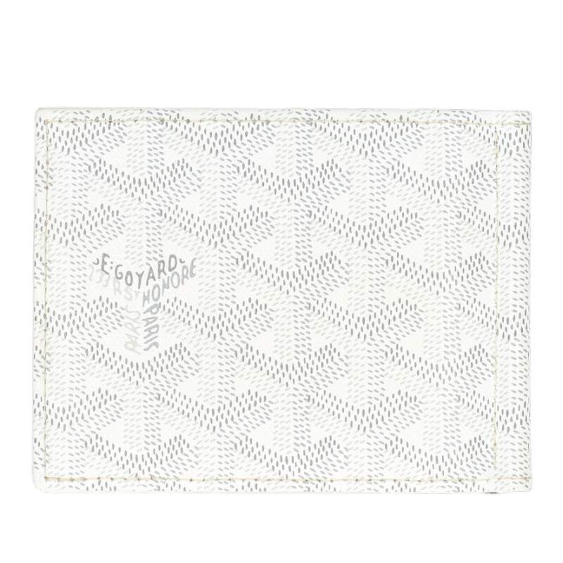 GOYARD Saint-Thomas PVC Monogram Wallet White Size ONE SIZE