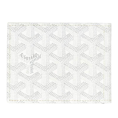 GOYARD Saint-Thomas PVC Monogram Wallet White Size ONE SIZE