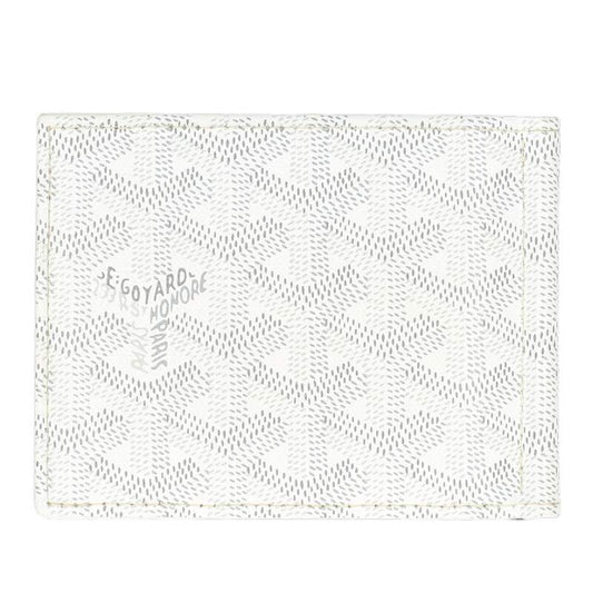 GOYARD Saint-Thomas PVC Monogram Wallet White Size ONE SIZE