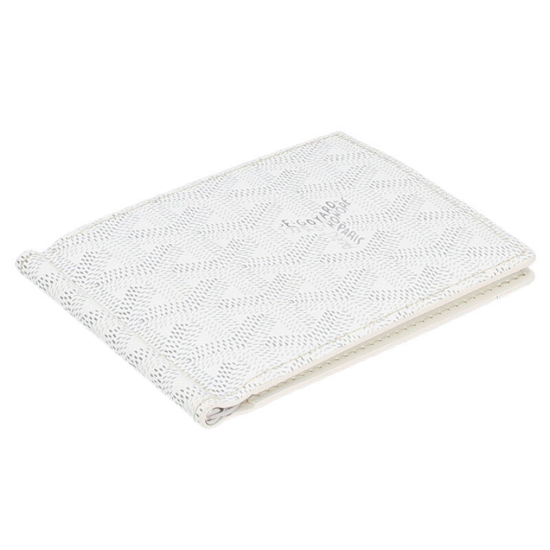 GOYARD Saint-Thomas PVC Monogram Wallet White Size ONE SIZE