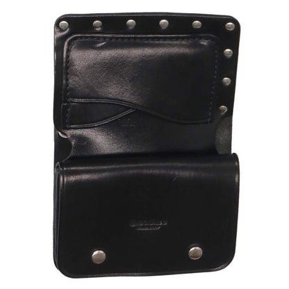 subculture Silver Studded Leather Wallet Black Size ONE SIZE