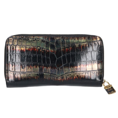 LOUISVUITTON Zippy Wallet Alligator Croc Black Size ONE SIZE
