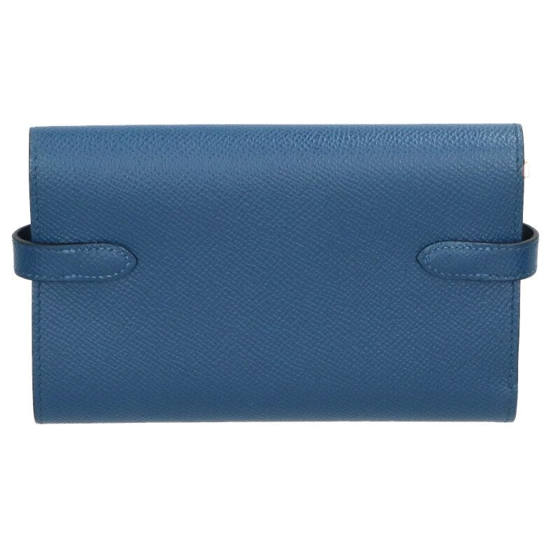 HERMES Kelly Wallet Medium Epsom Verso Gold HW Size ONE SIZE
