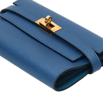 HERMES Kelly Wallet Medium Epsom Verso Gold HW Size ONE SIZE