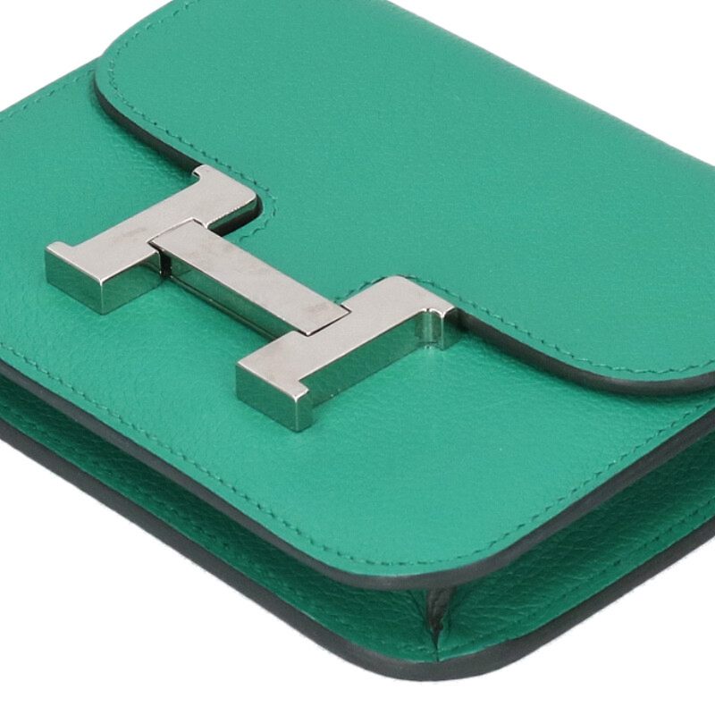 HERMES Constance Slim Veau Epsom Silver HW Size ONE SIZE