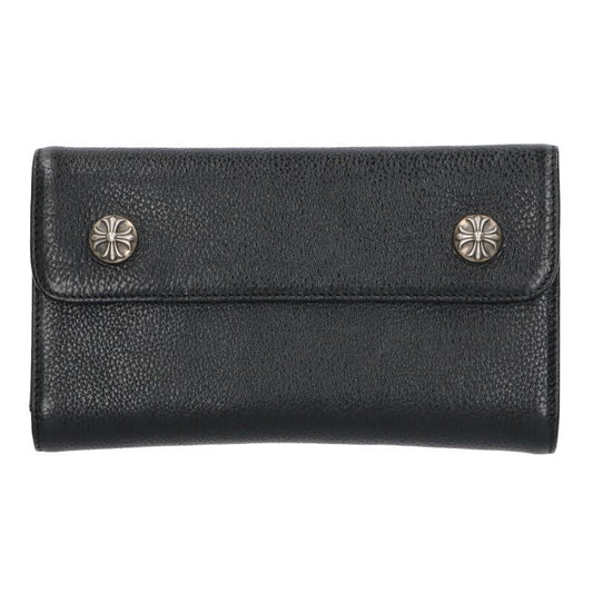 Chrome Hearts WAVE Cross Ball Button Leather Size ONE SIZE
