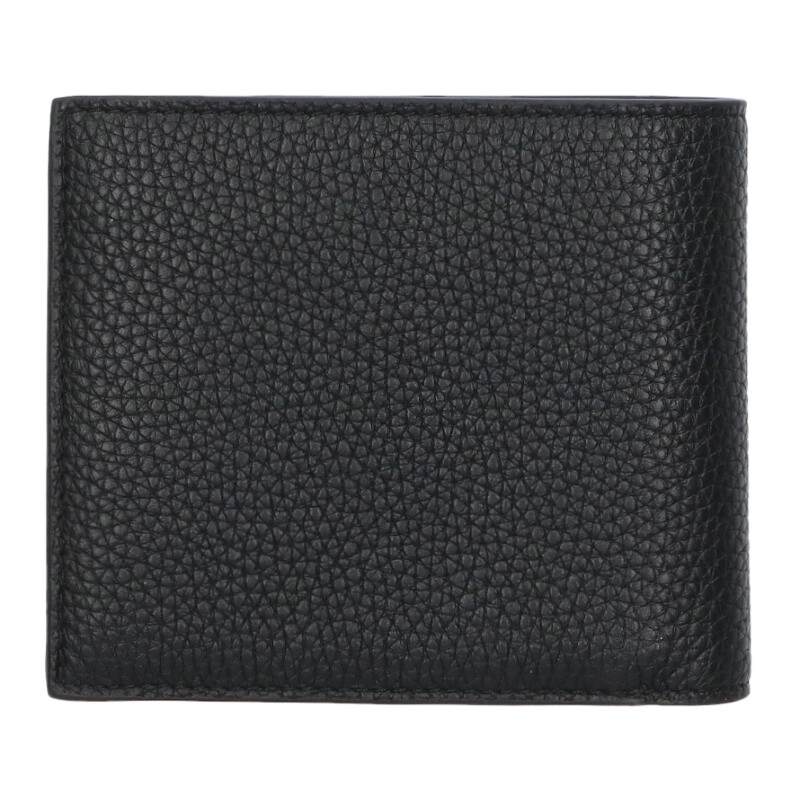 CELINE Bifold Leather Wallet Black Size ONE SIZE