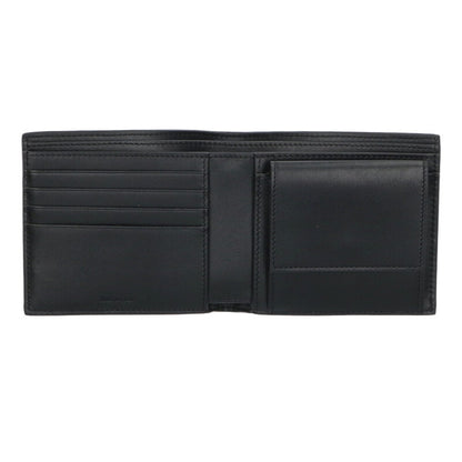 CELINE Bifold Leather Wallet Black Size ONE SIZE