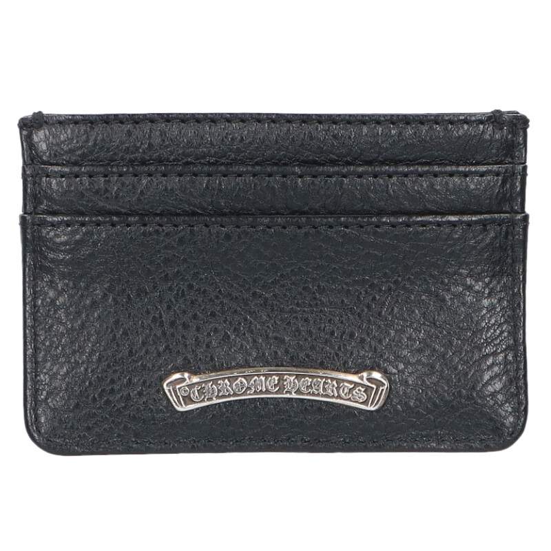 Chrome Hearts DOUBLE SIDE Leather Card Case Size ONE SIZE