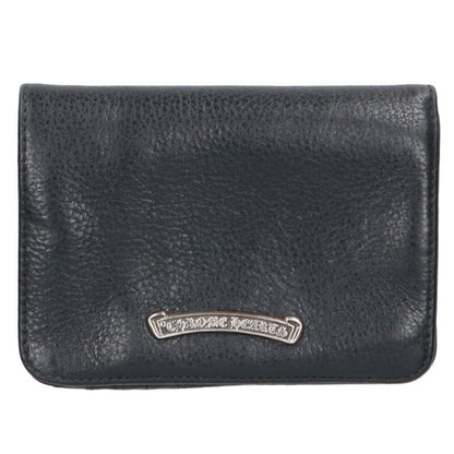 Chrome Hearts JOEY Leather Wallet Black/Silver Size ONE SIZE