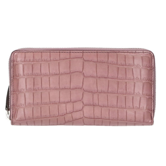 GUCCI Round Zipper Wallet Pink Size ONE SIZE